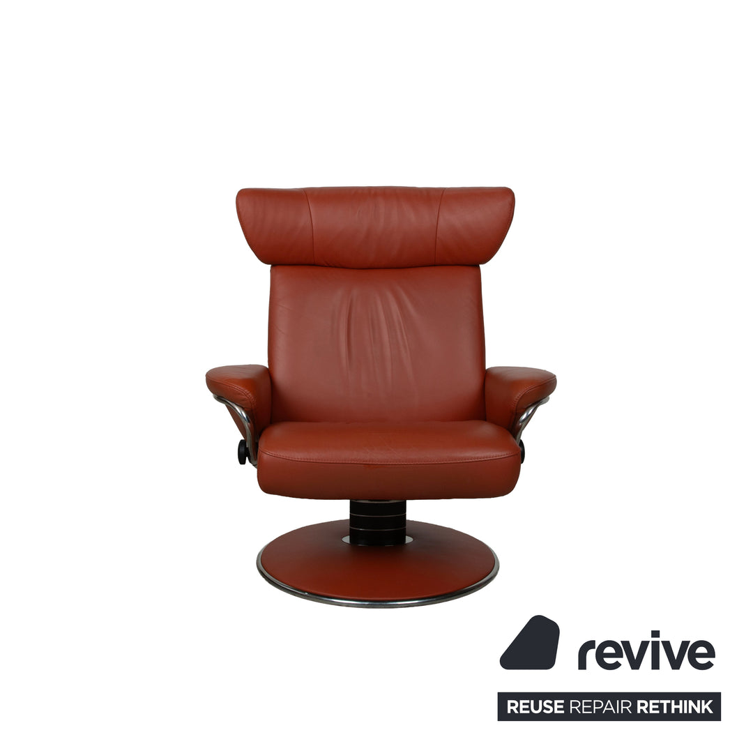 Stressless Jazz Leder Sessel Rot manuelle Funktion Größe XL