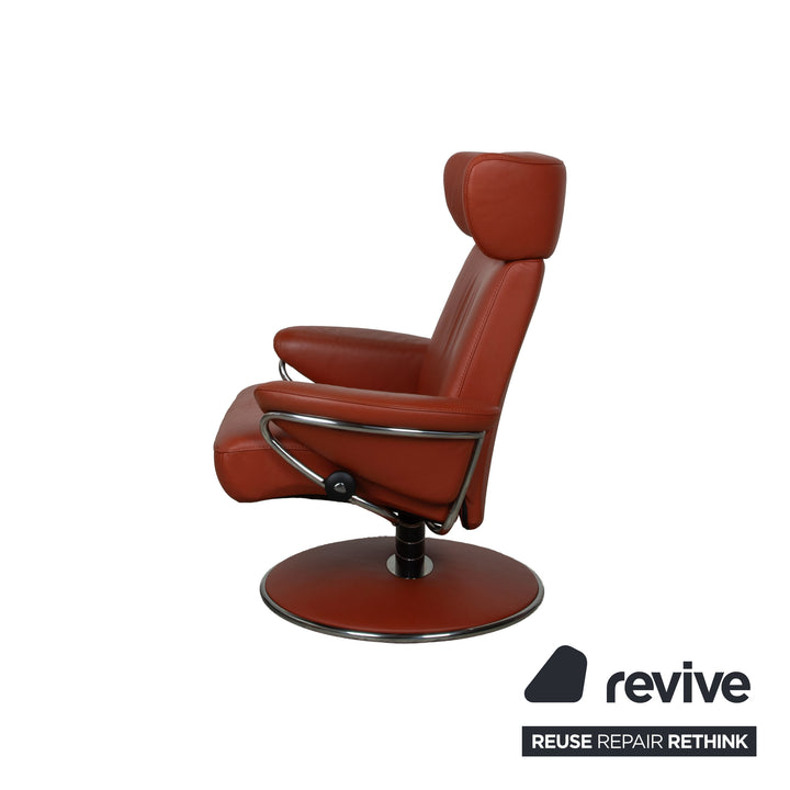 Stressless Jazz Leder Sessel Rot manuelle Funktion Größe XL