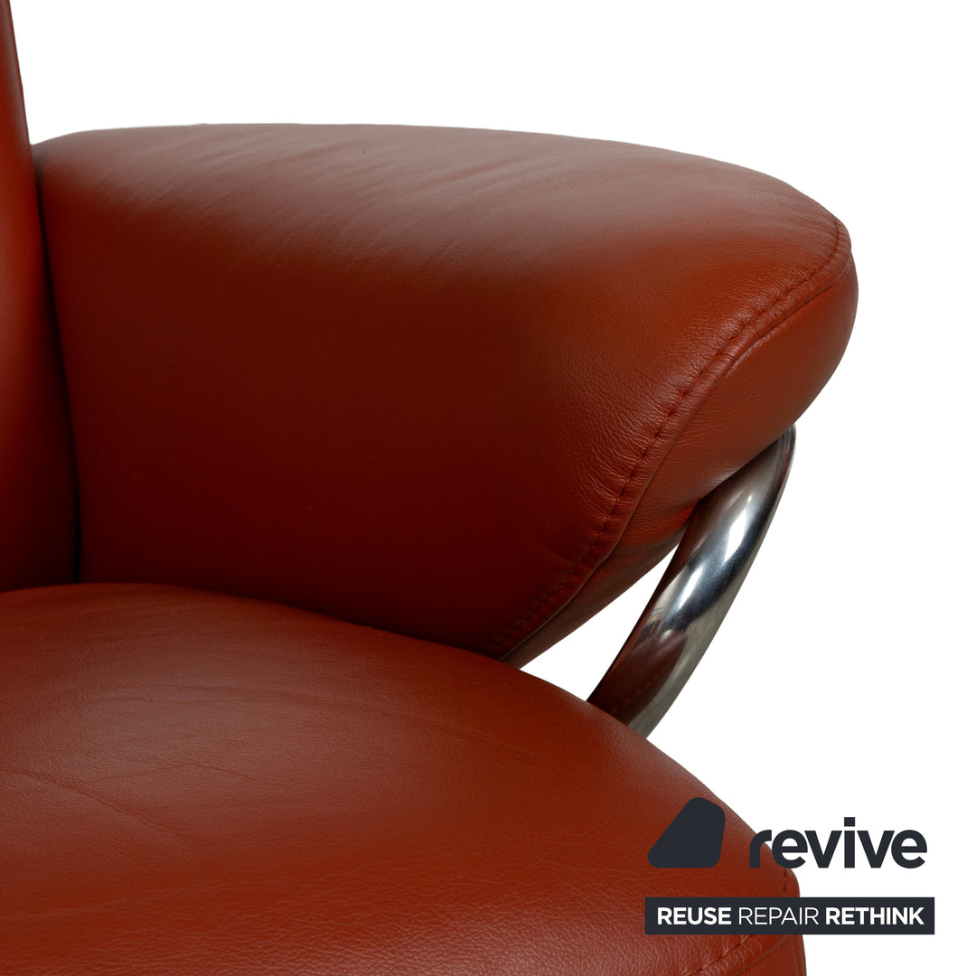 Stressless Jazz Leder Sessel Rot manuelle Funktion Größe XL