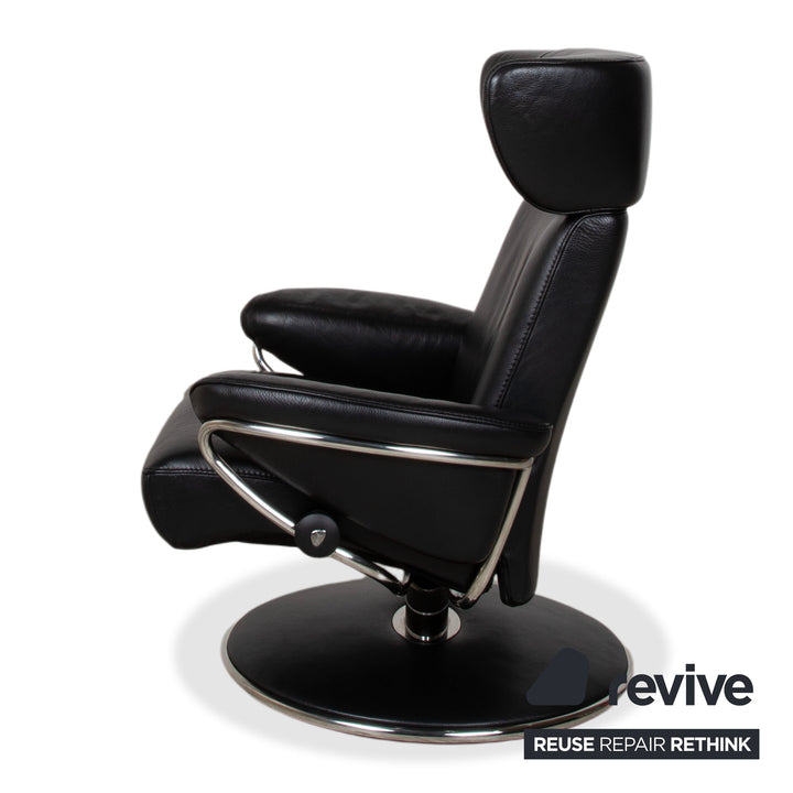 Stressless Jazz Leder Sessel Schwarz Größe L Relaxfunktion Funktion
