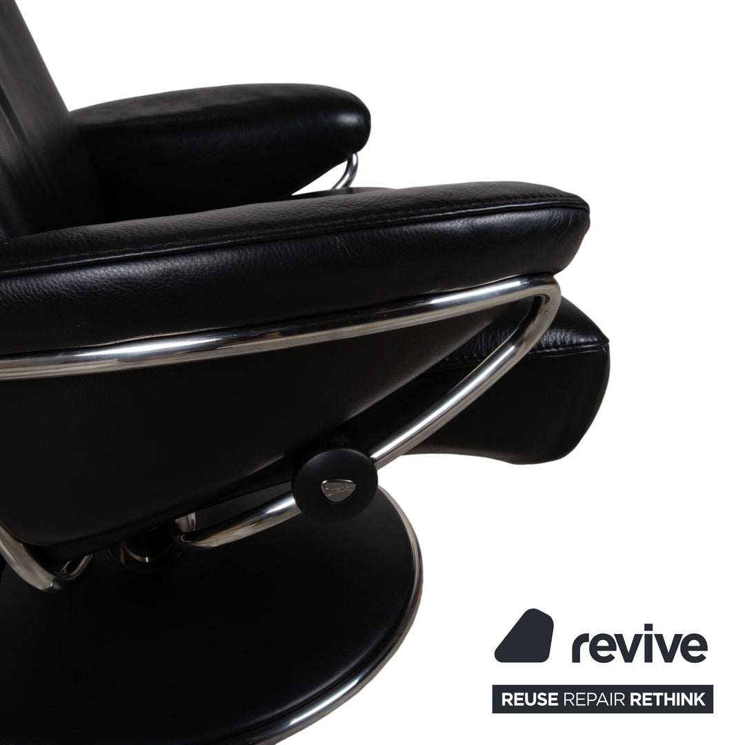 Stressless Jazz Leder Sessel Schwarz Größe L Relaxfunktion Funktion