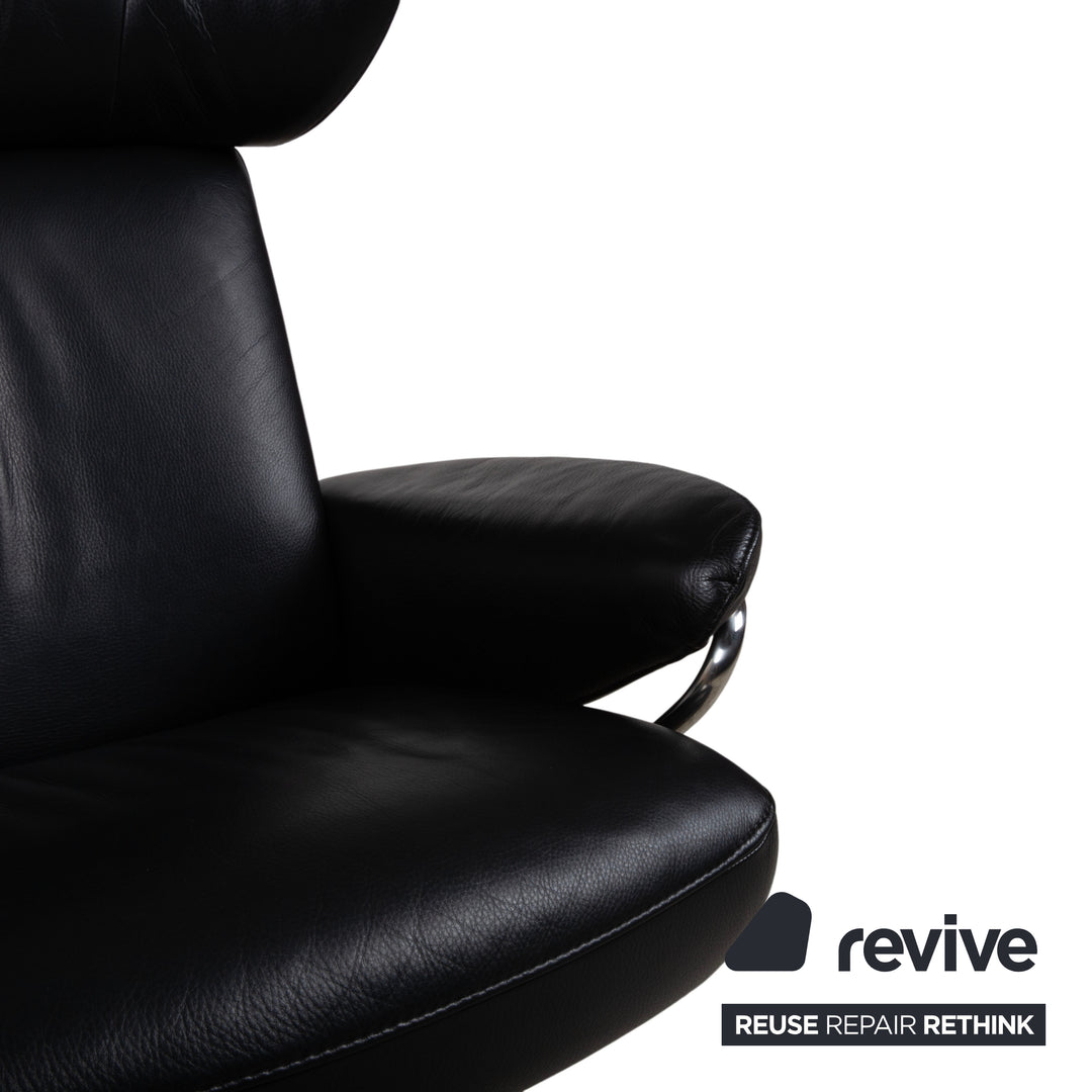 Stressless Jazz Leder Sessel Schwarz Größe L Relaxfunktion Funktion
