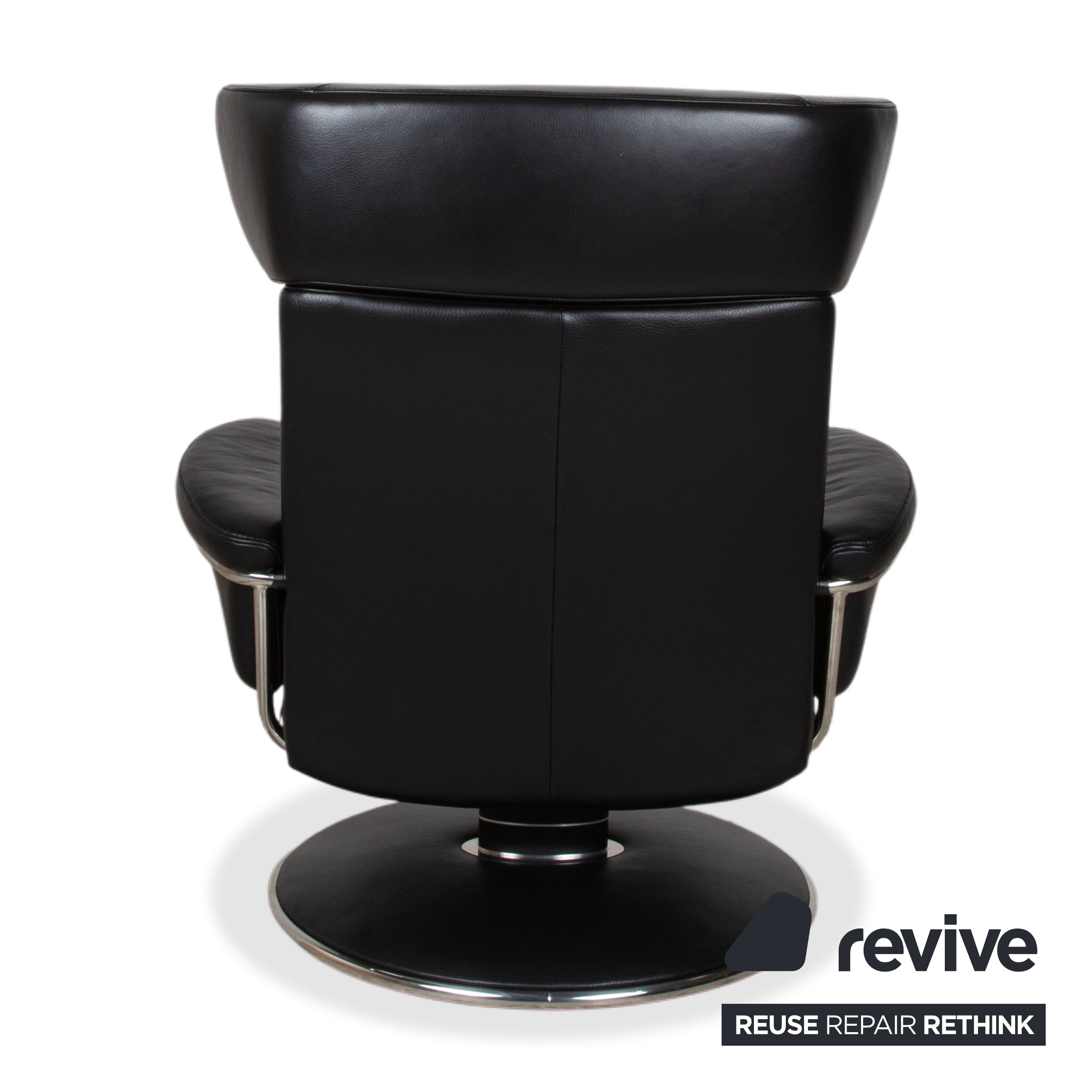 Stressless Jazz Leather Armchair Black Size L Recliner Function