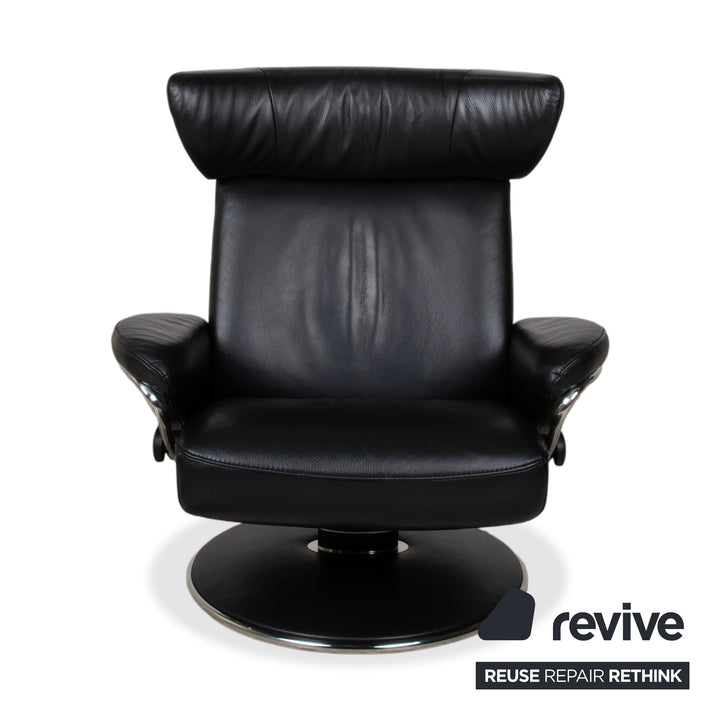 Stressless Jazz Leder Sessel Schwarz Größe L Relaxfunktion Funktion