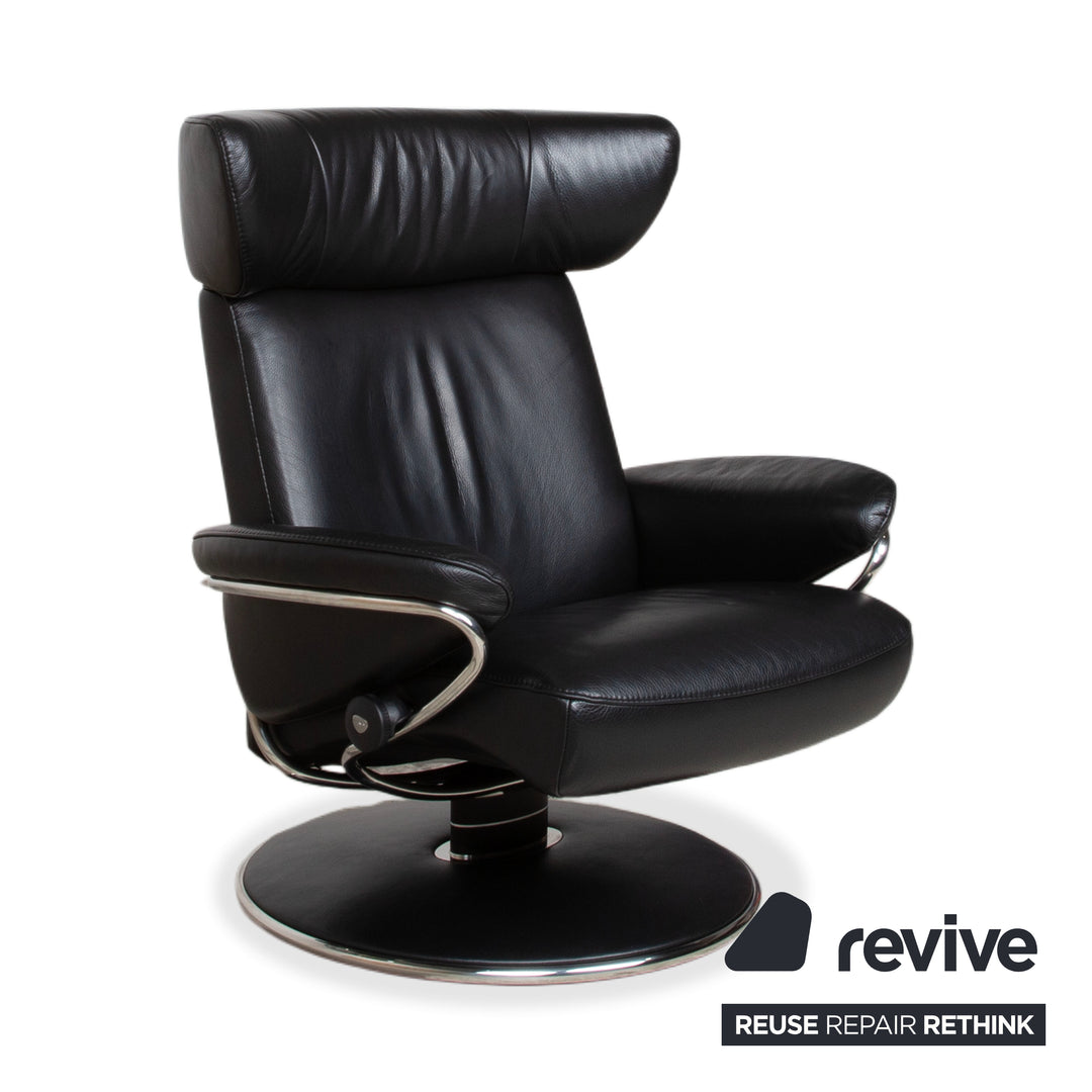 Stressless Jazz Leder Sessel Schwarz Größe L Relaxfunktion Funktion