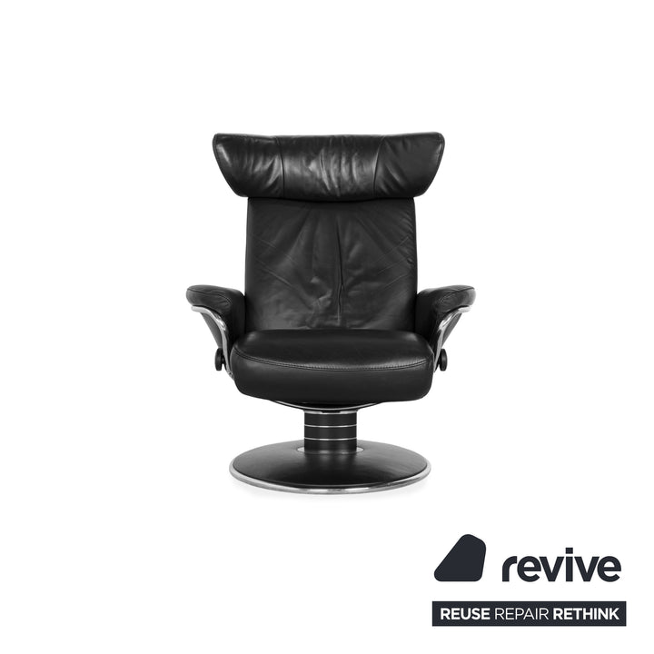 Stressless Jazz Leder Sessel Schwarz manuelle Funktion