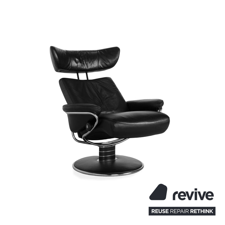 Stressless Jazz Leder Sessel Schwarz manuelle Funktion