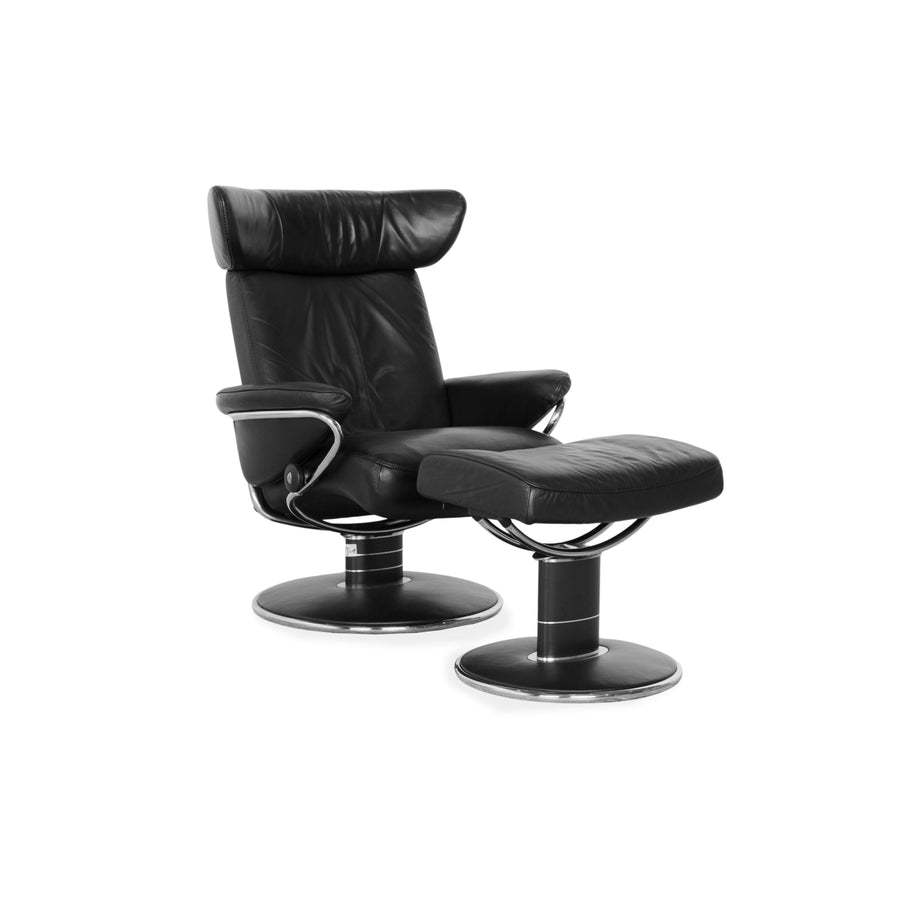 Stressless Jazz Leder Sessel Schwarz manuelle Funktion