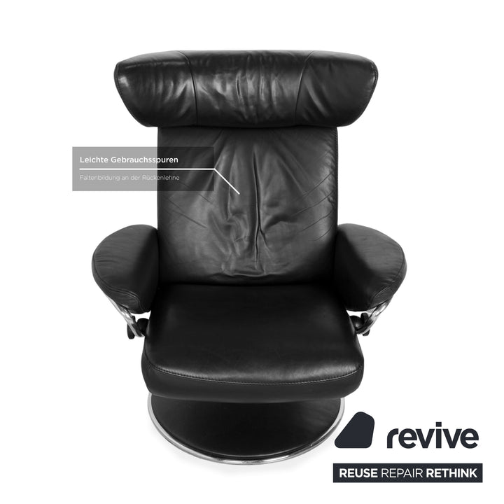 Stressless Jazz Leder Sessel Schwarz manuelle Funktion