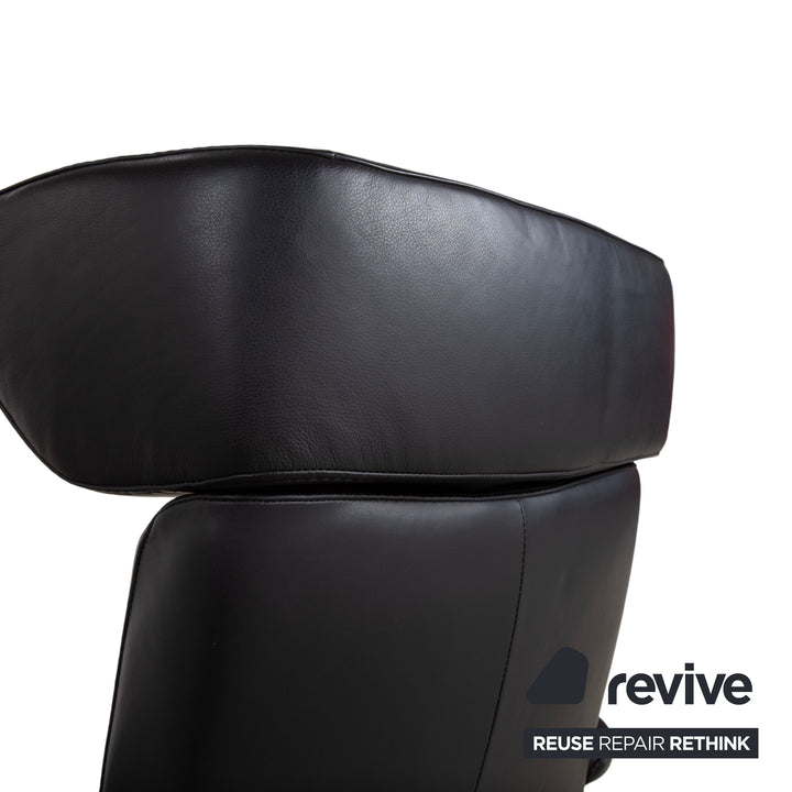 Fauteuil Stressless Jazz en cuir noir à fonction manuelle