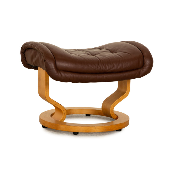 Stressless Leder Hocker Braun