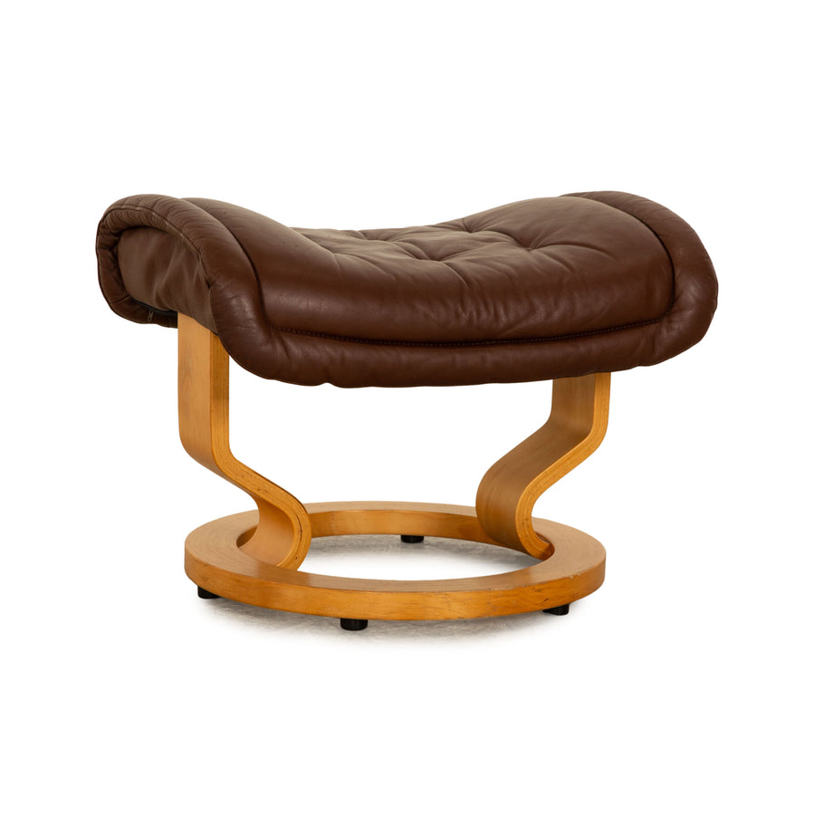 Stressless Leder Hocker Braun