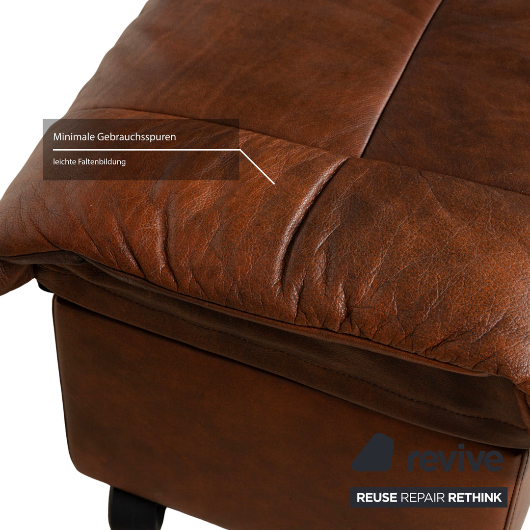 Stressless Leder Hocker Braun