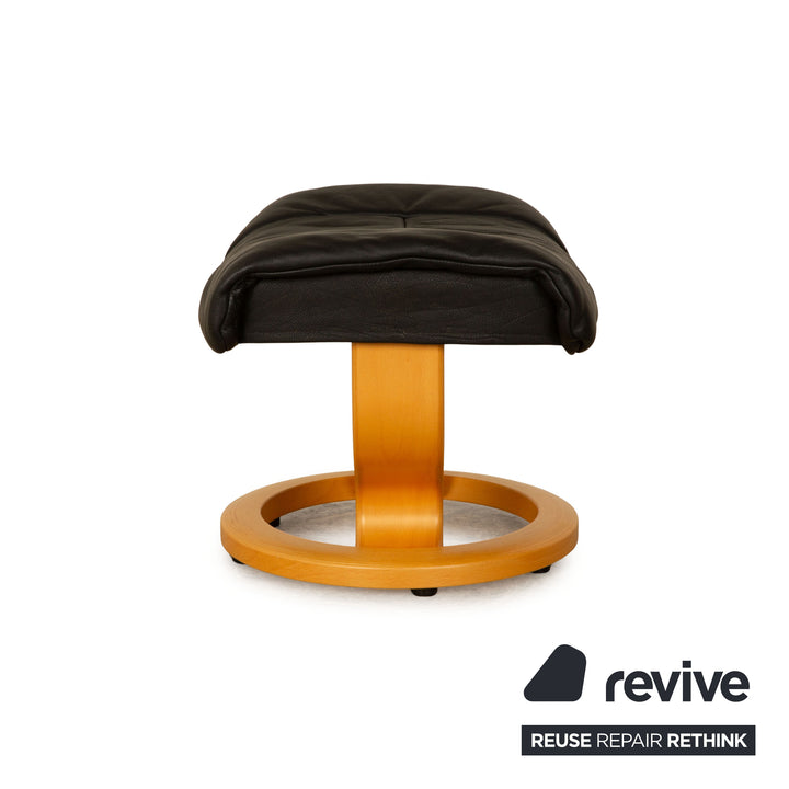 Stressless Leather Stool Black