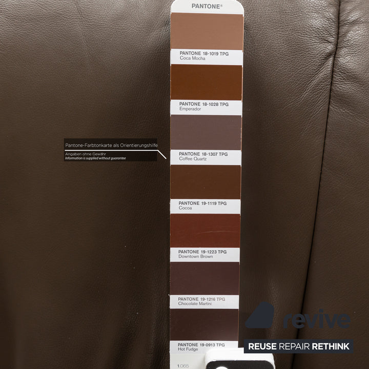 Stressless Leder Sessel Braun manuelle Funktion inkl. Hocker