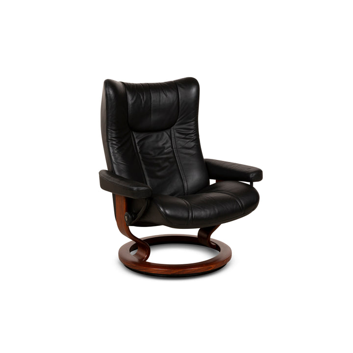 Fauteuil en cuir Stressless Noir fonction manuelle