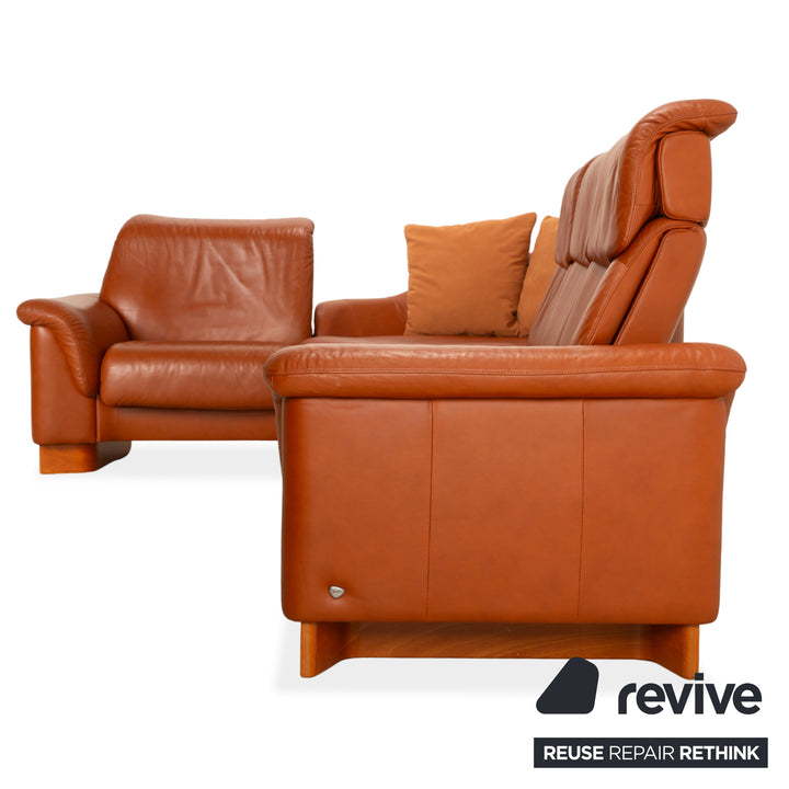 Canapé d'angle en cuir Stressless Legend, marron