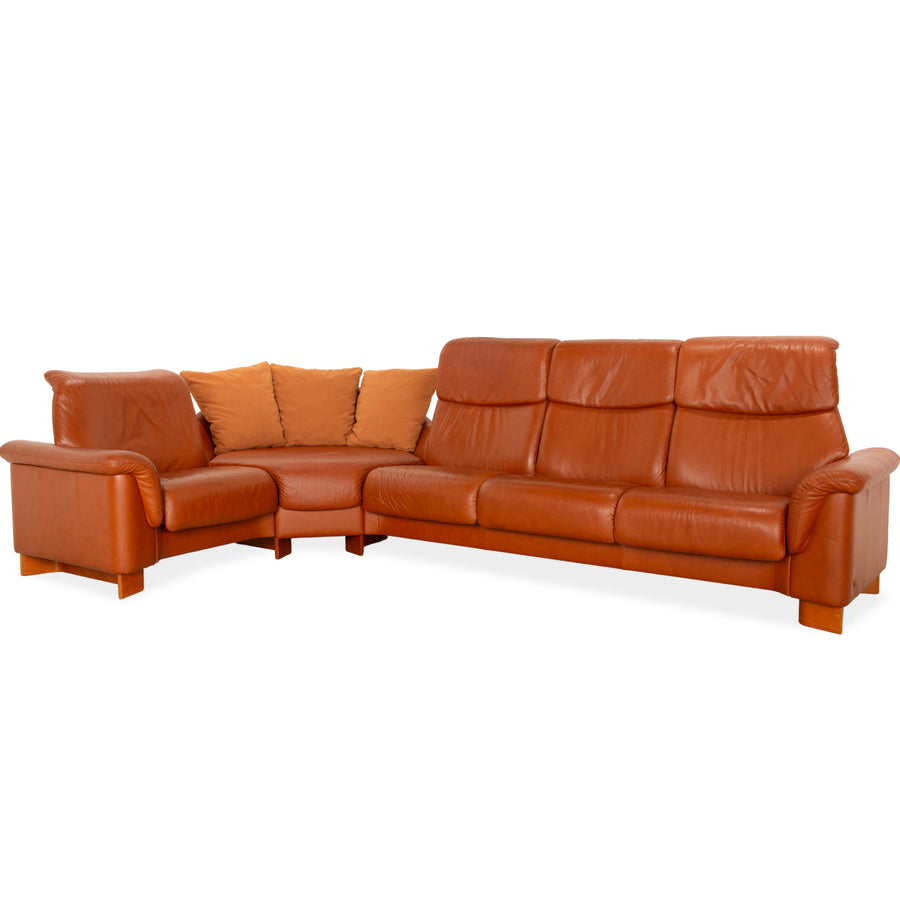Stressless Legend Leather Corner Sofa Brown Sofa Couch