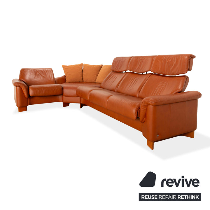 Canapé d'angle en cuir Stressless Legend, marron