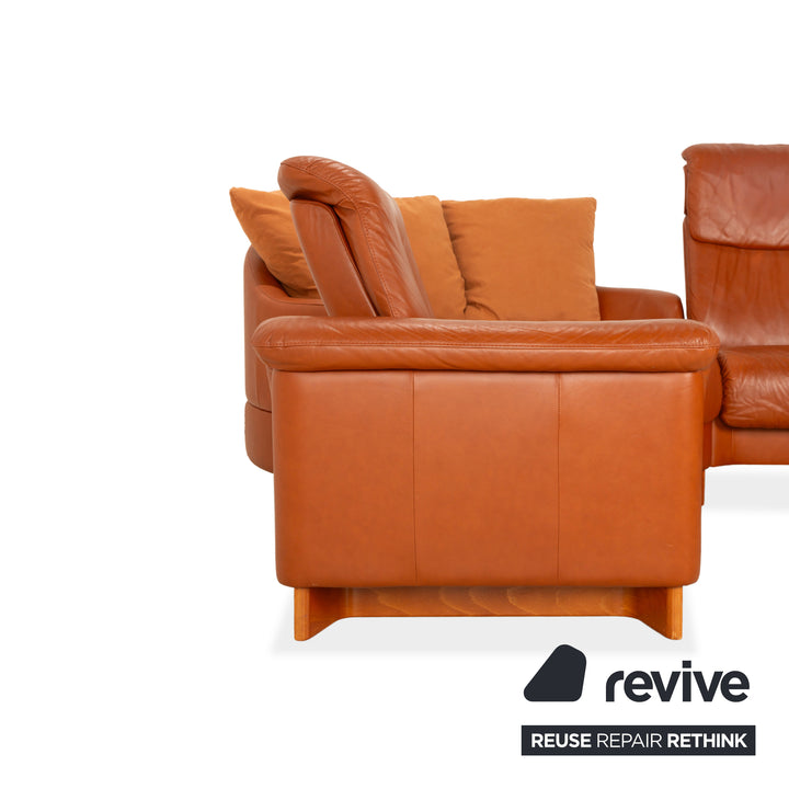 Canapé d'angle en cuir Stressless Legend, marron