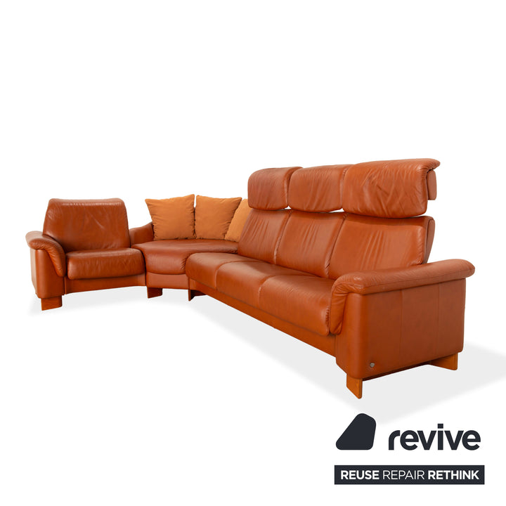 Canapé d'angle en cuir Stressless Legend, marron