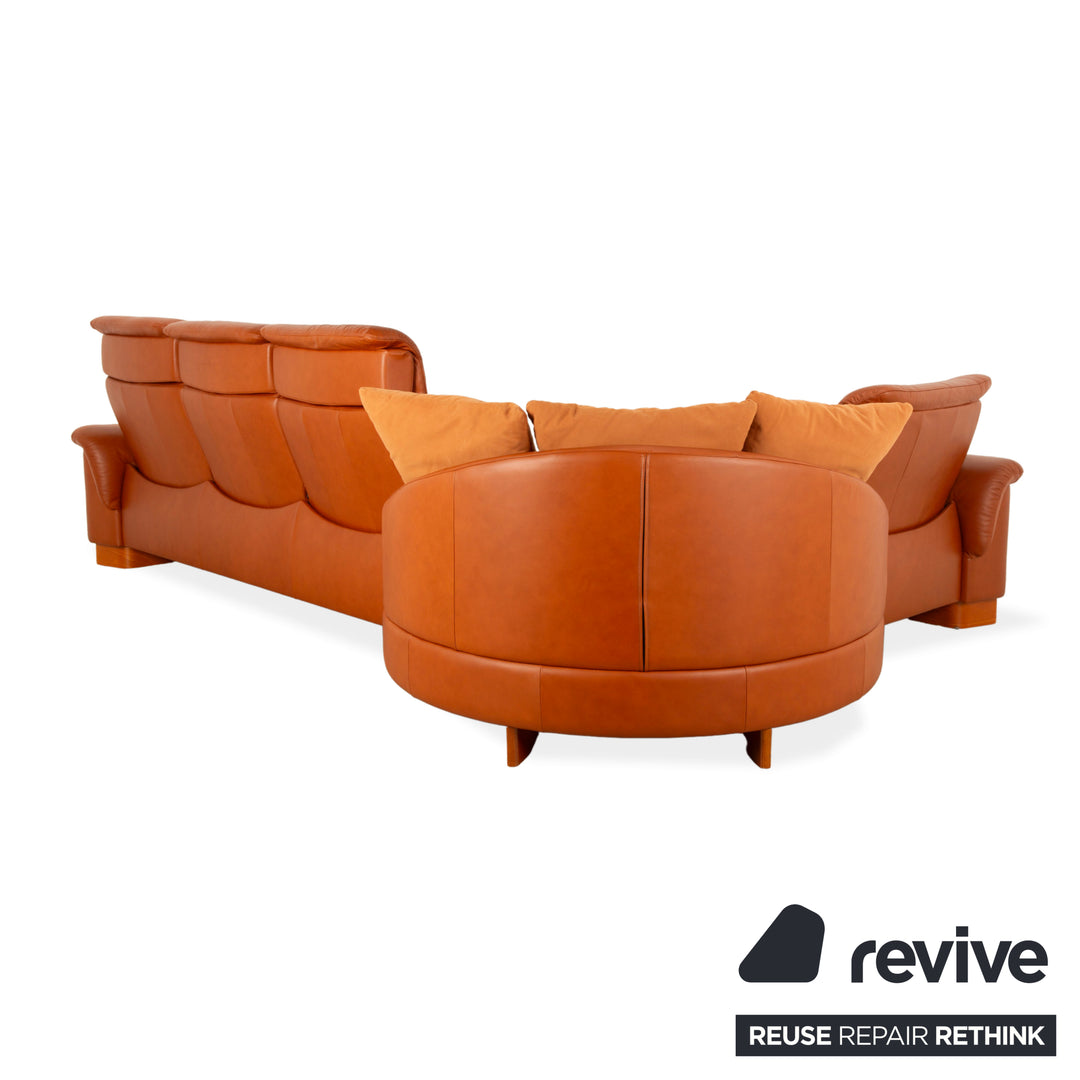Canapé d'angle en cuir Stressless Legend, marron