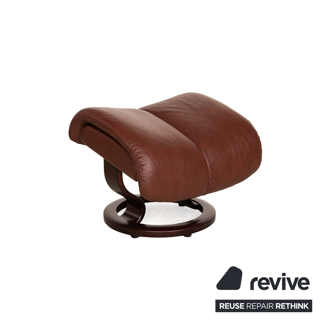 Stressless Magic Leather Armchair Brown incl. Stool