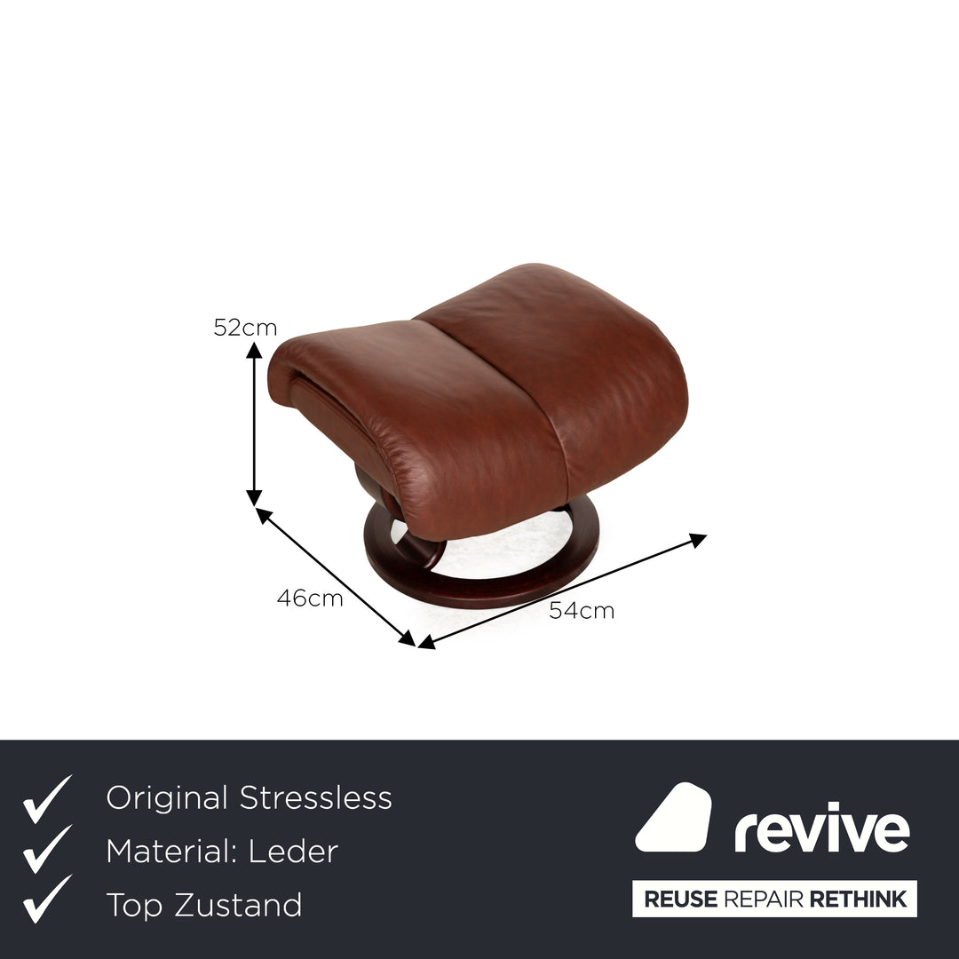 Stressless Magic Leather Armchair Brown incl. Stool