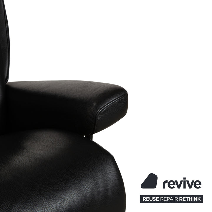 Stressless Magic Leather Recliner Black Manual Function