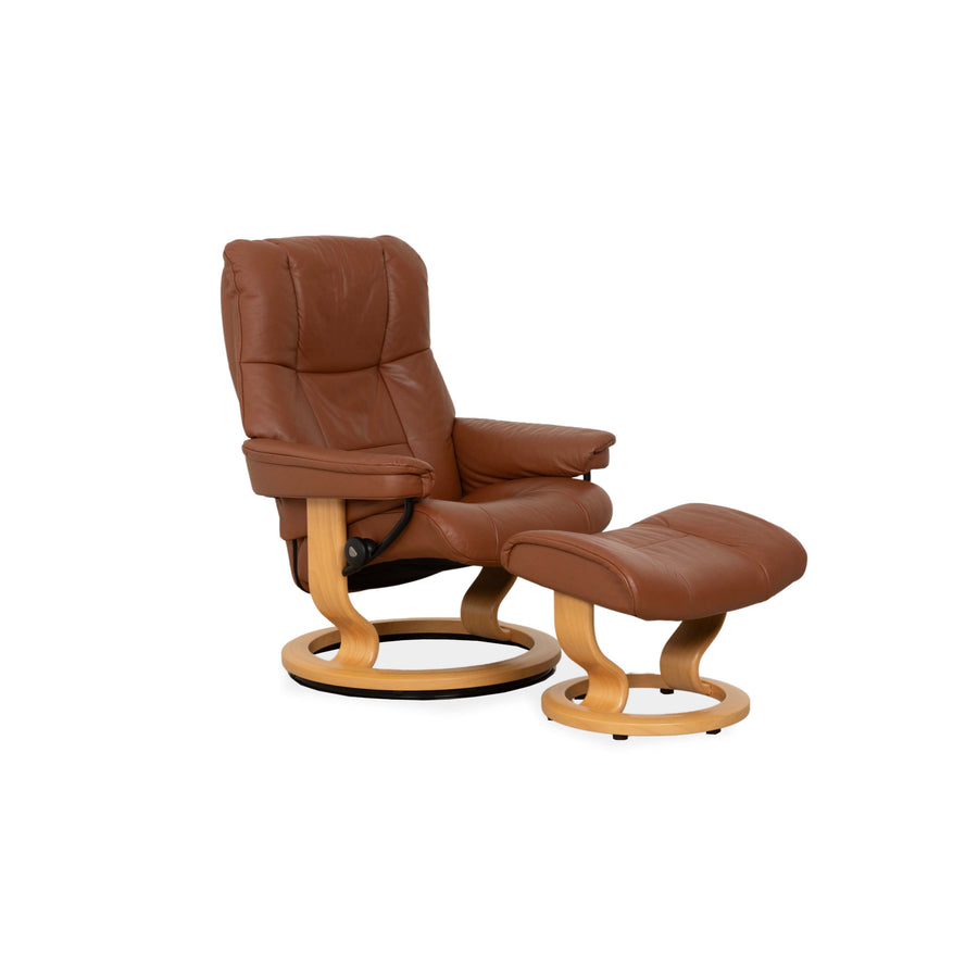 Stressless Mayfair Leder Sessel Braun inkl. Hocker manuelle Funktion Relaxfunktion