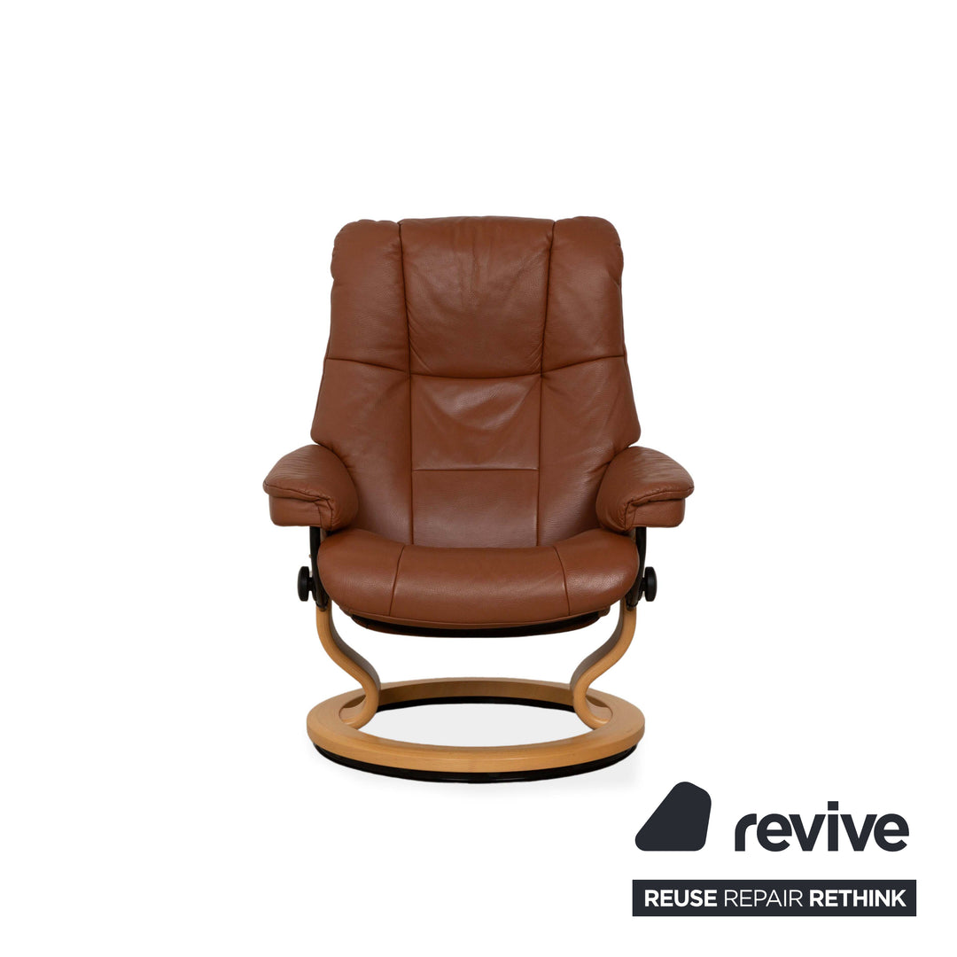 Stressless Mayfair Leder Sessel Braun inkl. Hocker manuelle Funktion Relaxfunktion