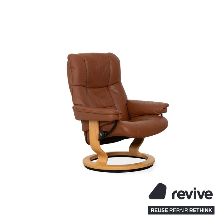 Stressless Mayfair Leder Sessel Braun inkl. Hocker manuelle Funktion Relaxfunktion