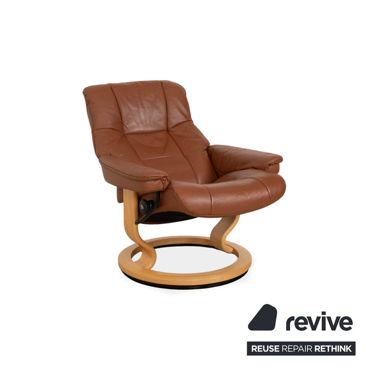 Stressless Mayfair Leder Sessel Braun inkl. Hocker manuelle Funktion Relaxfunktion