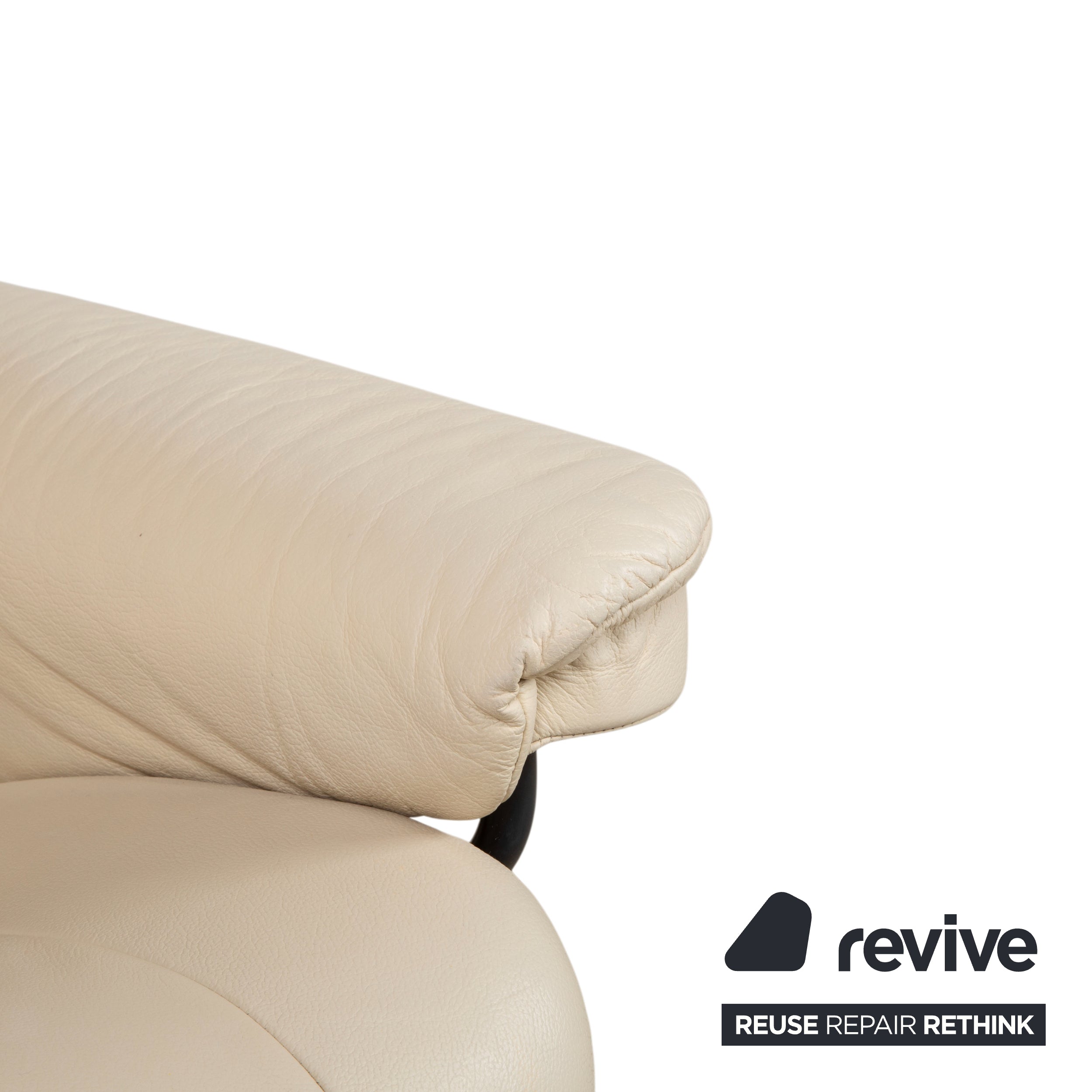 Stressless Mayfair Leather Armchair Cream Beige Eggshell Sofa Couch