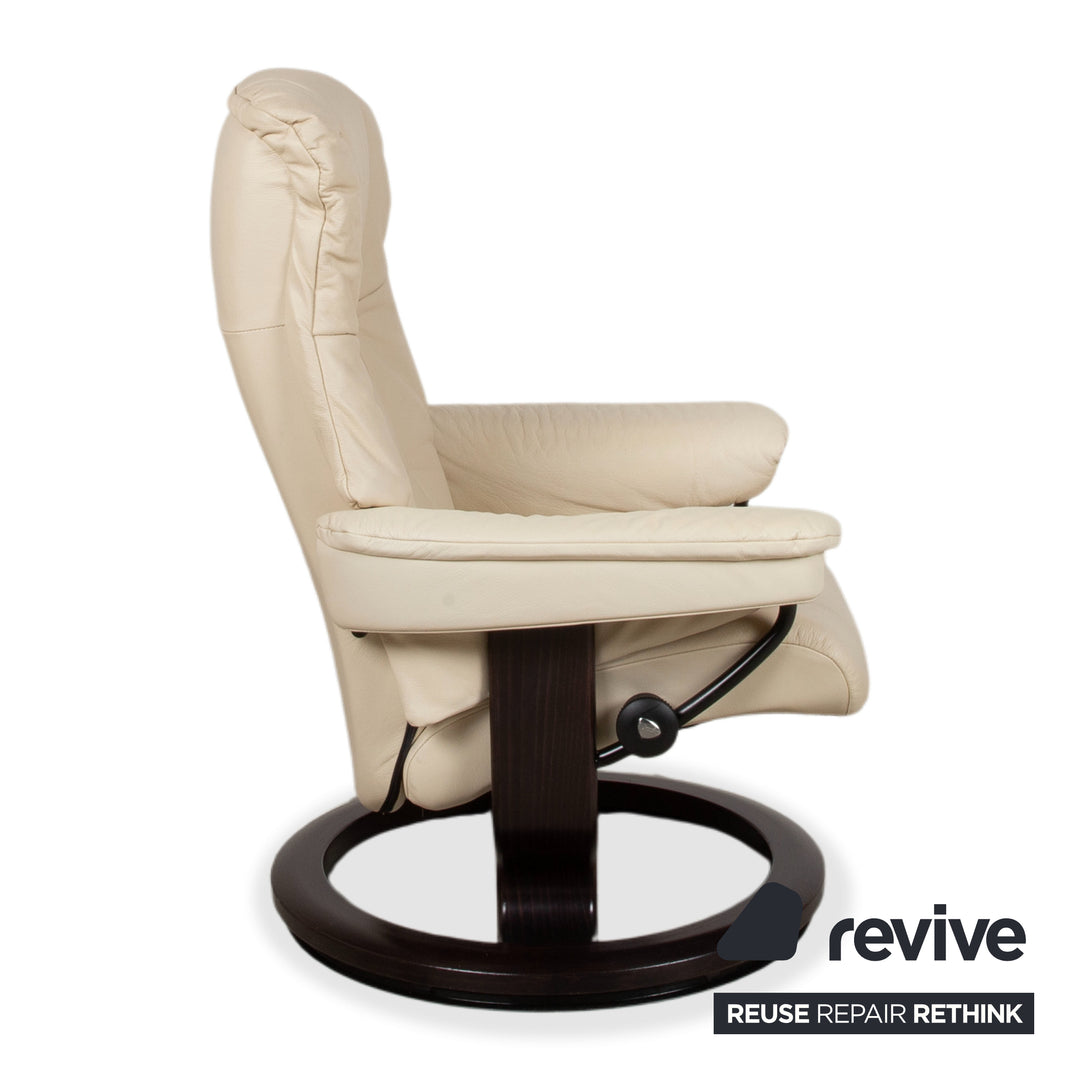 Stressless Mayfair Leder Sessel Creme Beige Eierschale Größe S