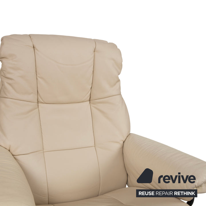Stressless Mayfair Leder Sessel Creme Beige Eierschale Größe S