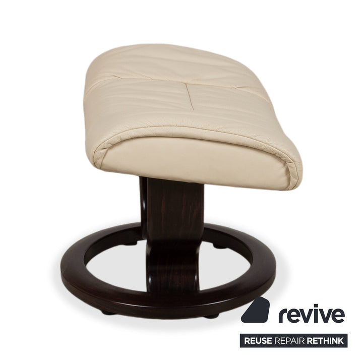 Stressless Mayfair Leder Sessel Creme Beige Eierschale Größe S