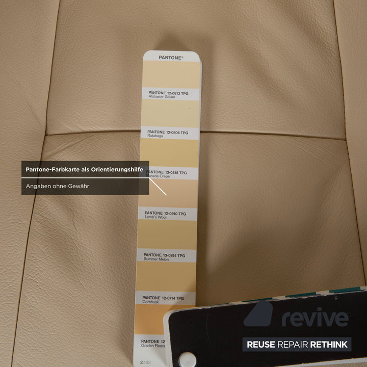 Stressless Mayfair Leder Sessel Creme Beige Eierschale Größe S