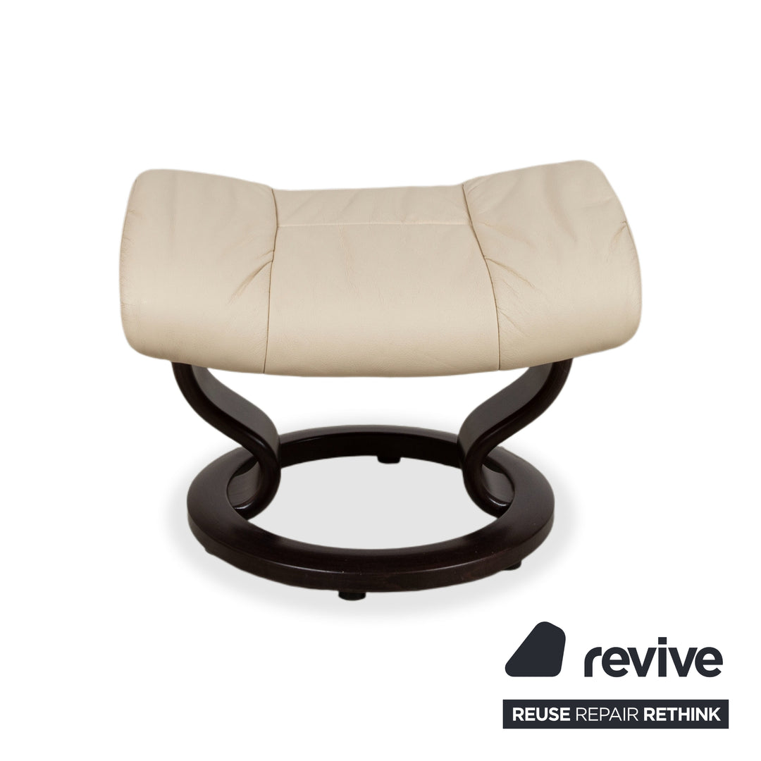 Stressless Mayfair Leder Sessel Creme Beige Eierschale Größe S