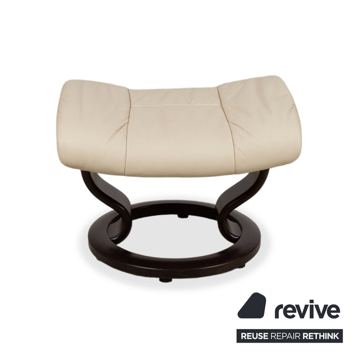 Stressless Mayfair Leder Sessel Creme Beige Eierschale Größe S
