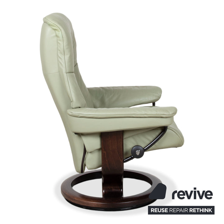 Stressless Mayfair Leder Sessel Grün Salbei inkl. Hocker Relaxfunktion