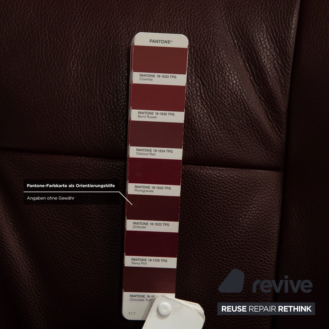 Stressless Mayfair Leder Sessel Lila Aubergine manuelle Funktion inkl. Hocker