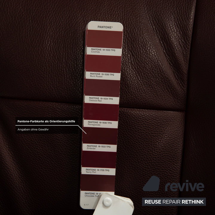 Stressless Mayfair Leder Sessel Lila Aubergine manuelle Funktion inkl. Hocker