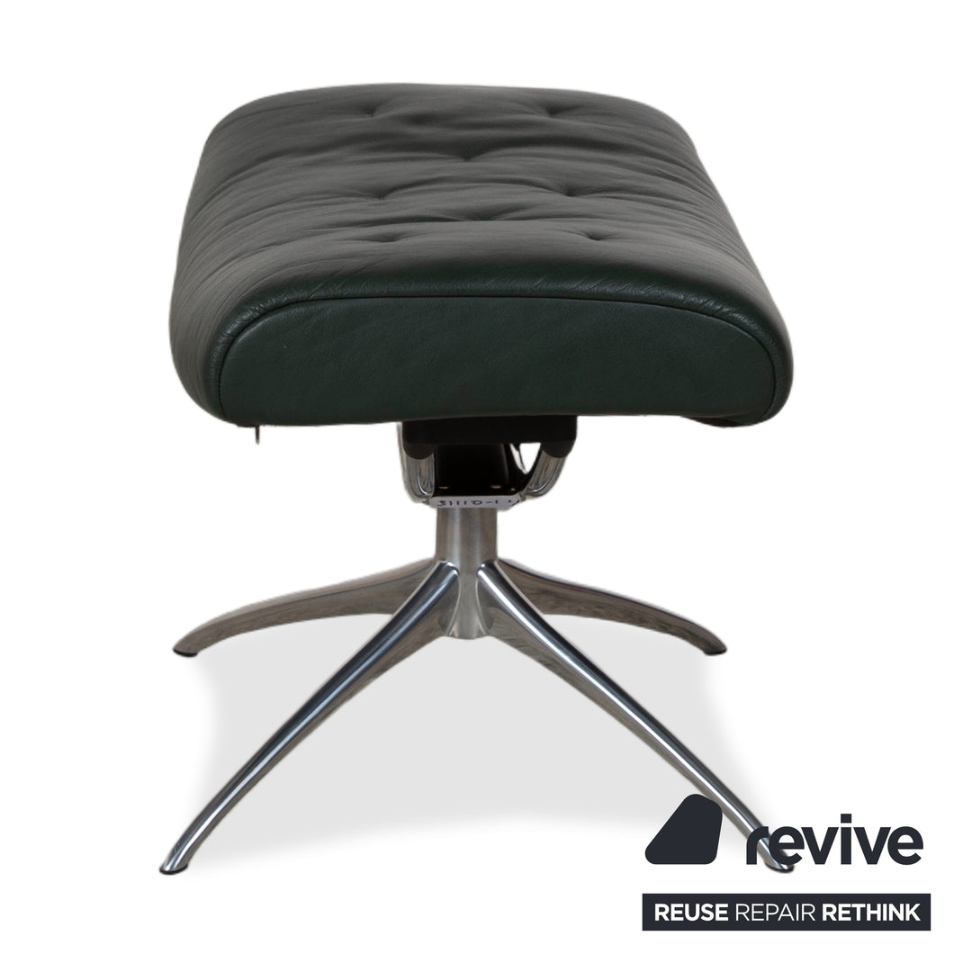 Stressless Metro High Back Leder Sessel Schwarz Grün