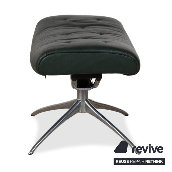 Stressless Metro High Back Leder Sessel Schwarz Grün