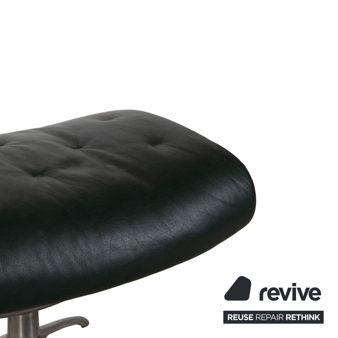 Stressless Metro High Back Leder Sessel Schwarz Grün