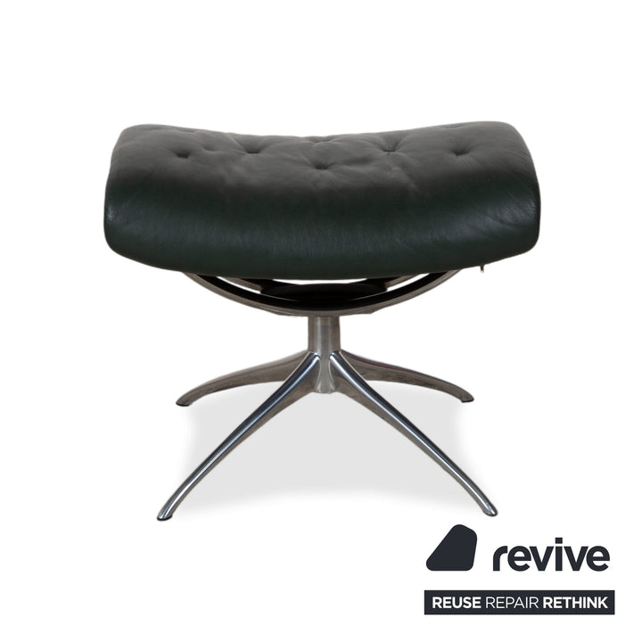 Stressless Metro High Back Leder Sessel Schwarz Grün
