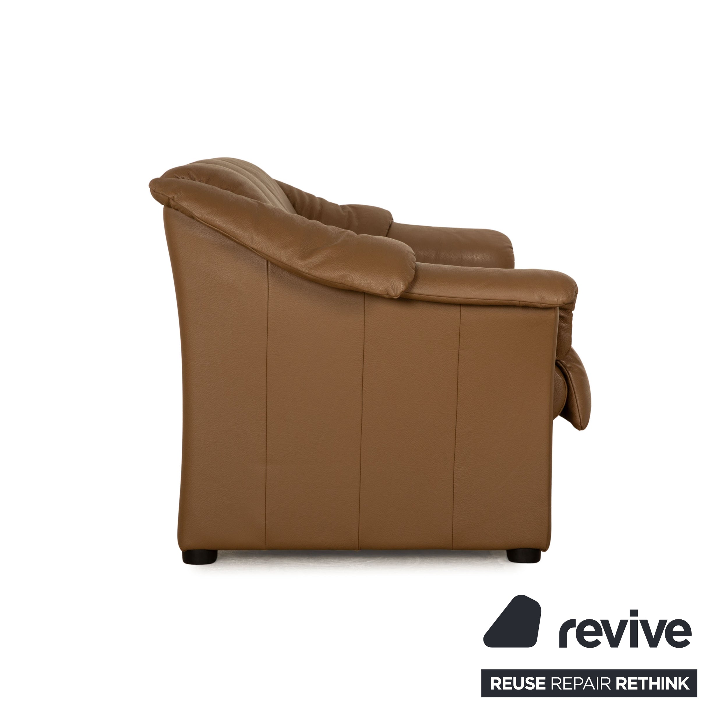 Canapé 3 places Stressless Oslo en cuir marron taupe