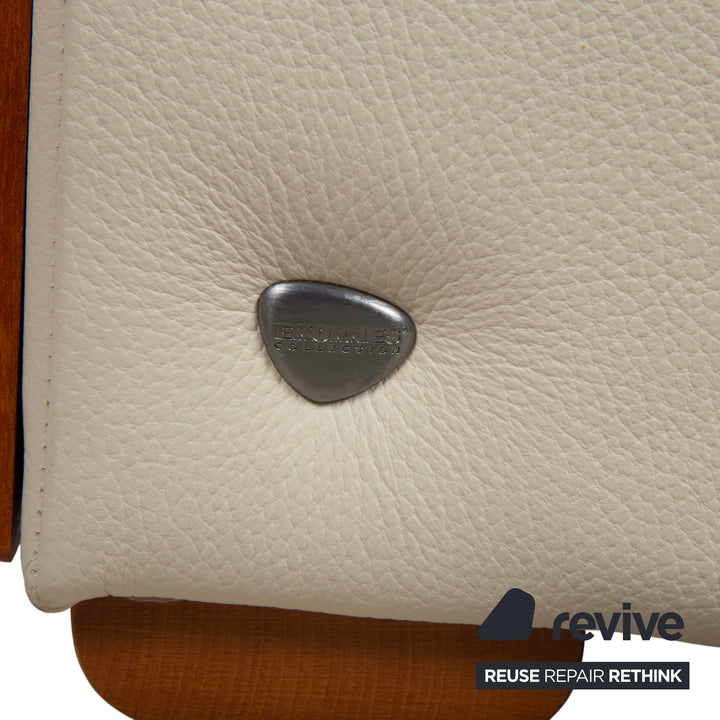 Stressless Oslo Leder Viersitzer Creme Sofa Couch