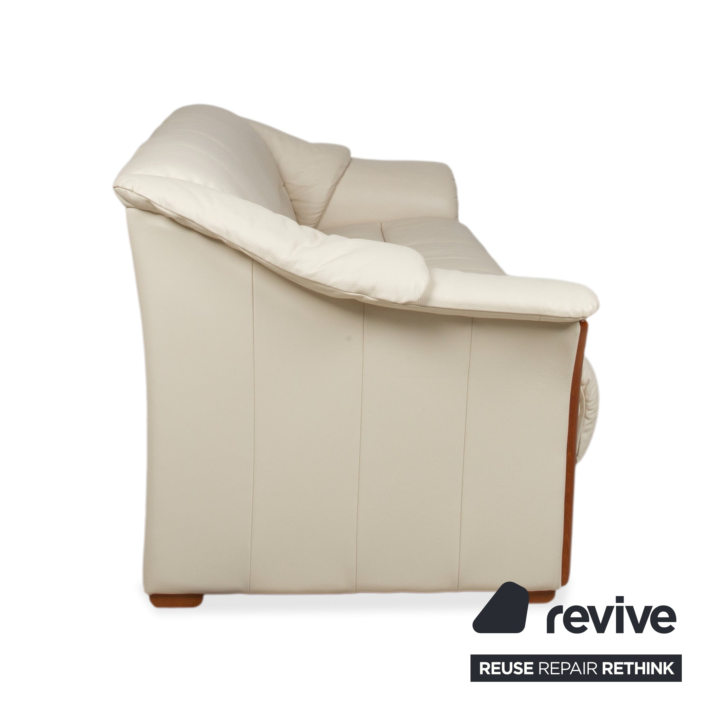 Stressless Oslo Leder Viersitzer Creme Sofa Couch